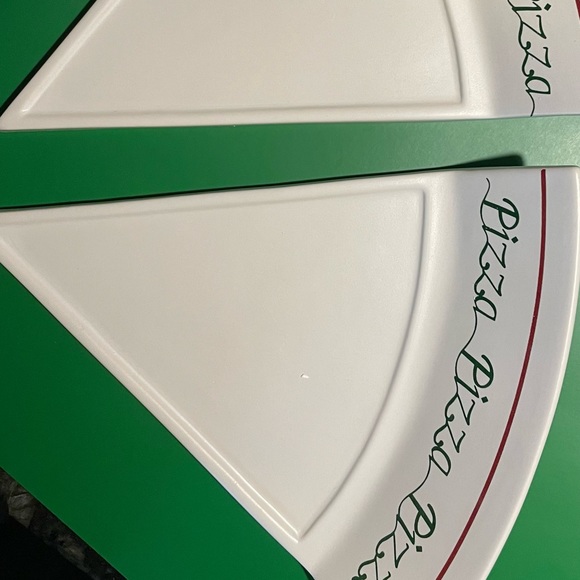 Vintage House of Lloyd Pizza by the slice Ceramic plate set of 4 - Picture 6 of 12